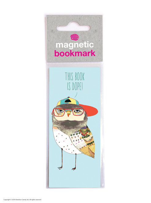 Funny Magnetic Bookmark Book Is Dope By Brainbox Candy