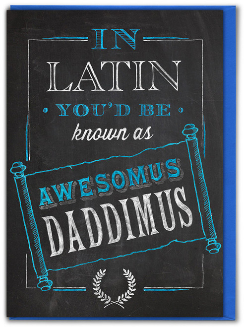Funny Father's Day Card Awesomus Daddimus