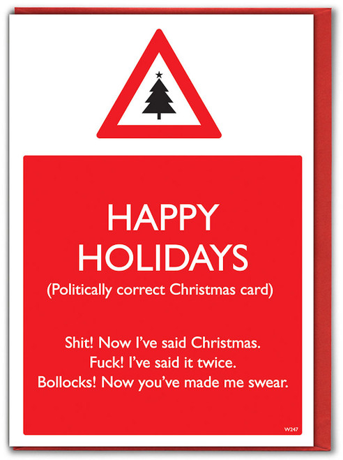 Rude Christmas Card - Politically Correct