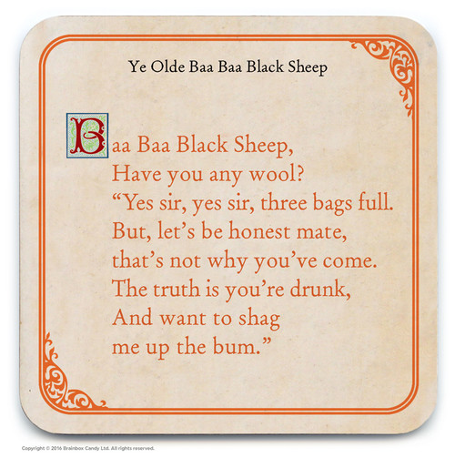 Rude Coaster - Baa Baa Black Sheep