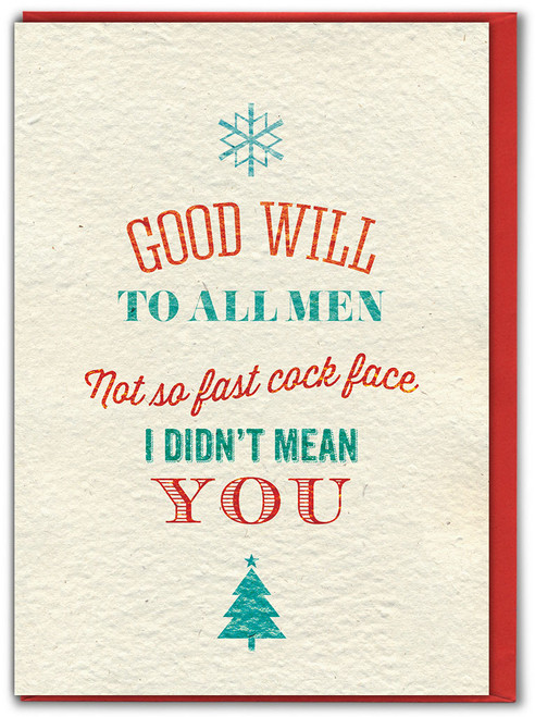 Rude Christmas Card - Good Will