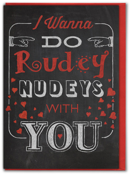 Funny Valentines Card Nudey Rudeys