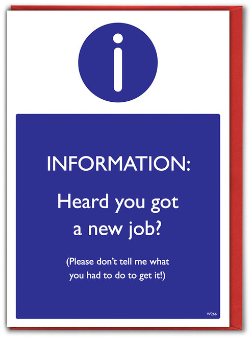 Funny Good Luck New Job Card - Don't Tell Me