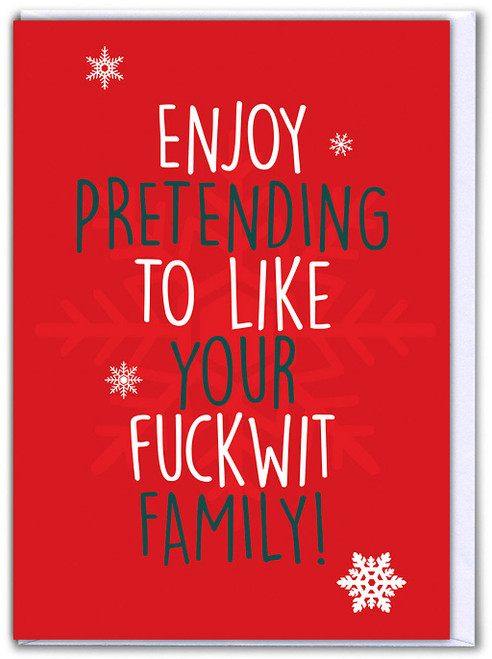Rude Christmas Card - F-Wit Family
