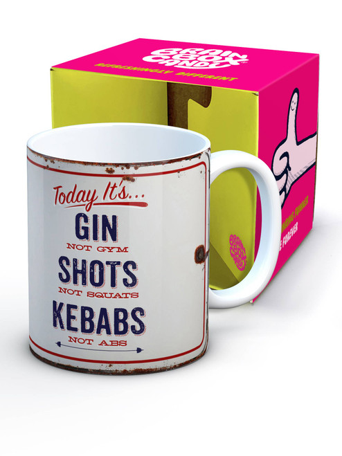 Funny Boxed Mug Gin Not Gym By Brainbox Candy