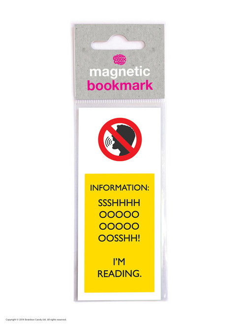 Funny Magnetic Bookmark Shoosh I'm Reading