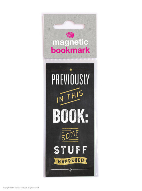 Funny Magnetic Bookmark Some Stuff Happened