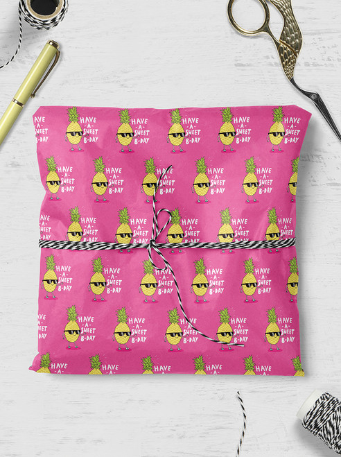 Funny Gift Wrap - Have A Sweet B-Day Wrapping Paper