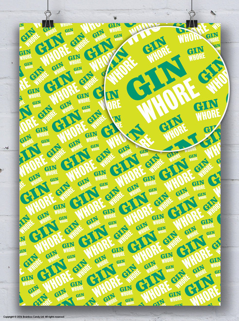 Rude Gift Wrap - Gin Wrapping Paper