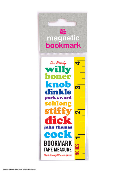 Rude Magnetic Bookmark Cock Measure