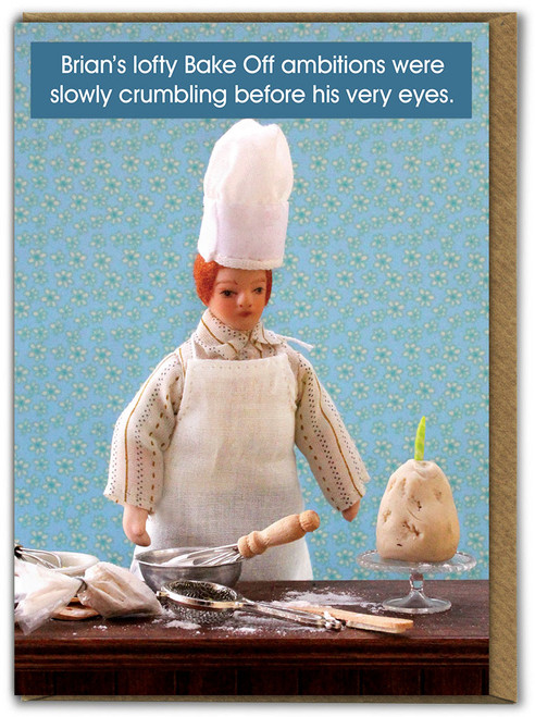 Funny Birthday Card Bake Off By Teeny Tiny People