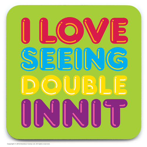 Funny Coaster - Seeing Double