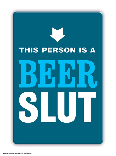 Rude Fridge Magnet Beer By Brainbox Candy