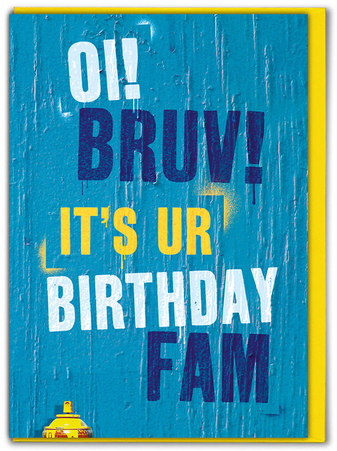 Funny Brother Birthday Card - Oi Bruv
