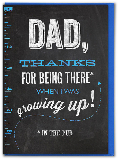 Funny Father's Day Card Thanks Being There