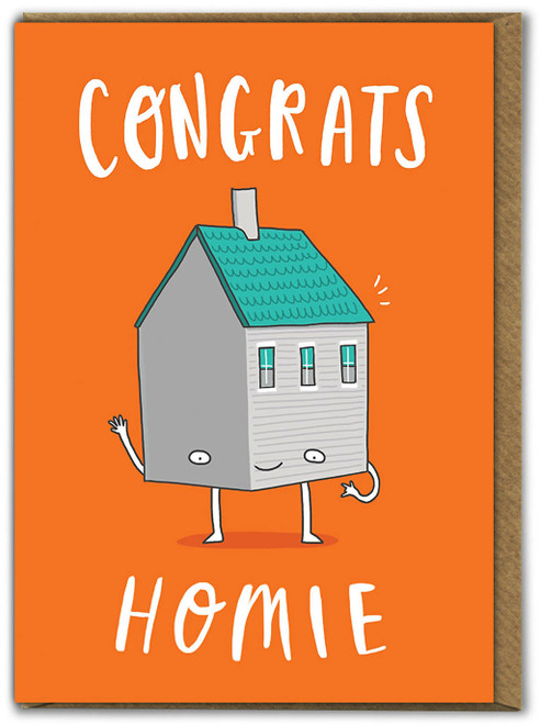 Funny New Home Card - New Homie By Charly Clements