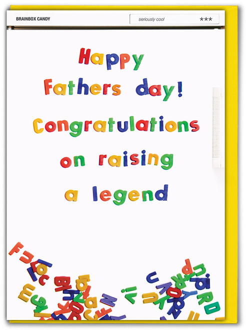 Funny Father's Day Card Raising A Legend