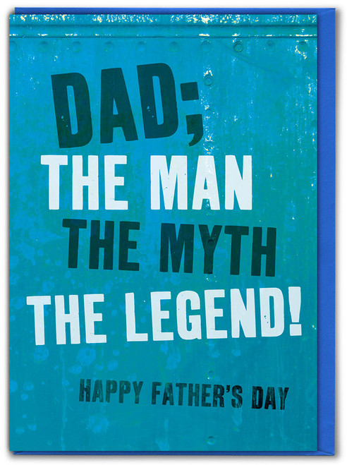 Funny Father's Day Card The Legend By Brainbox Candy