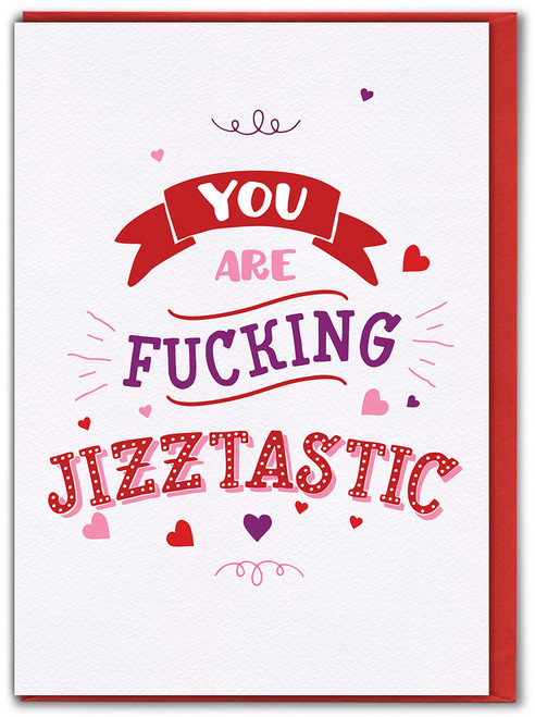 Rude Valentines Card Jizztastic By Brainbox Candy