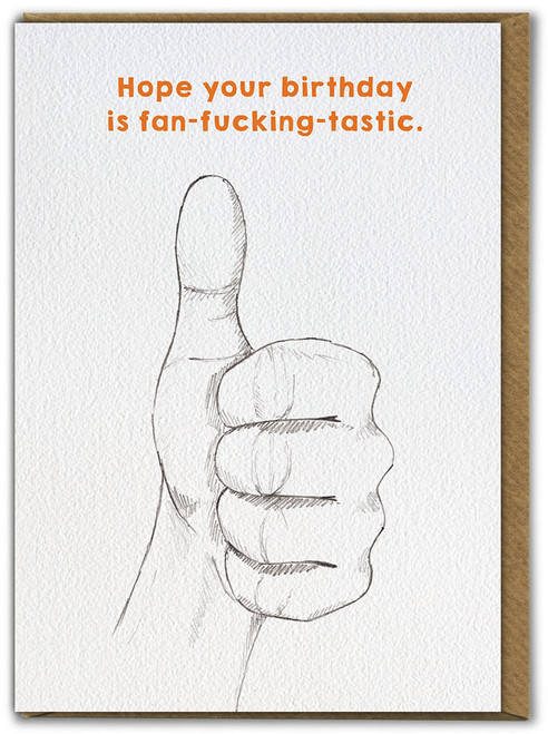 Rude Birthday Card Fan-Fucking-Tastic