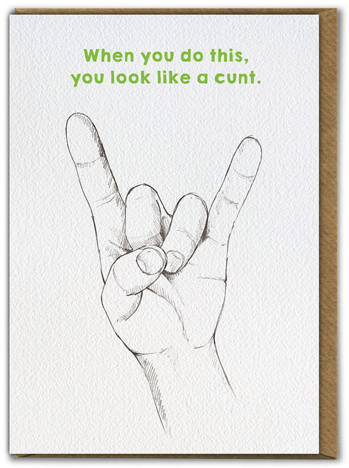 Rude Birthday Card Look Like A C-Word