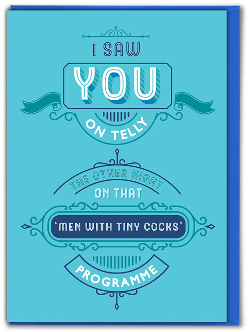 Rude Birthday Card Men With Tiny Cocks