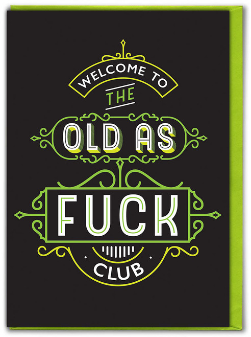 Rude Birthday Card Old As F