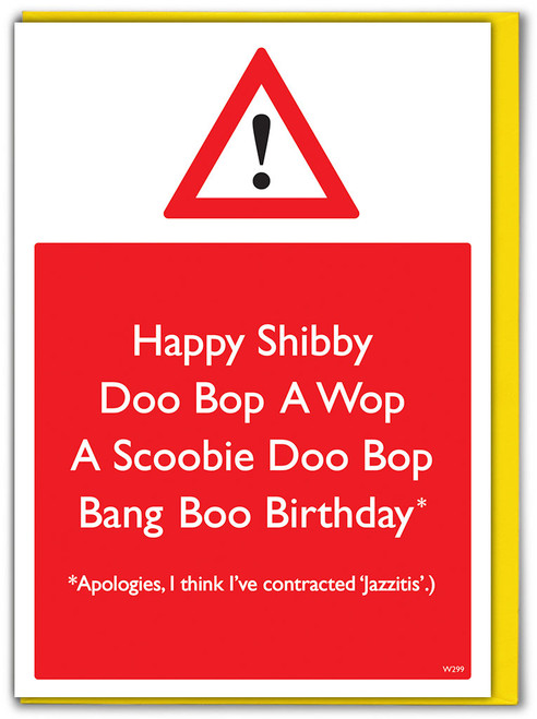 Funny Birthday Card Jazzitis