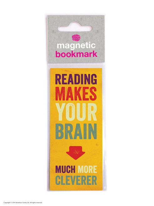 Funny Magnetic Bookmark Brain Cleverer By Brainbox Candy