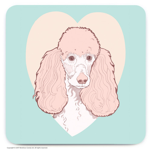 Coaster - Cute Poodle Heart By Fran Hooper