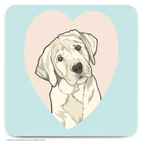 Coaster - Cute Labrador Heart By Fran Hooper