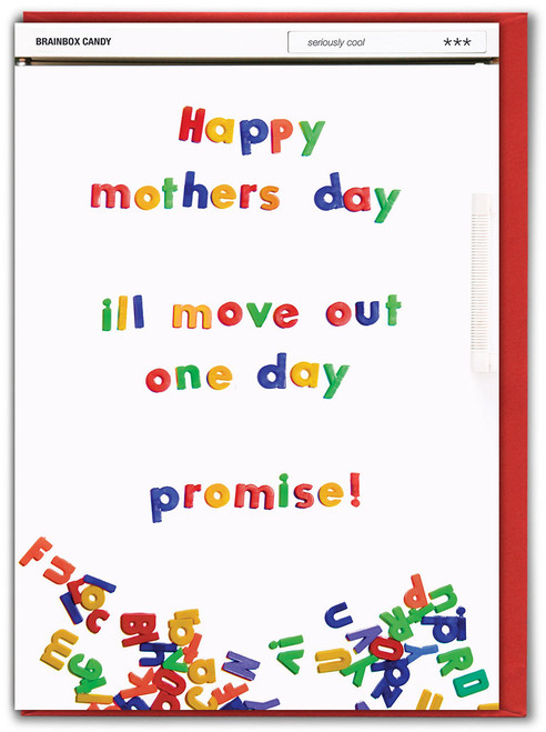 Funny Mother's Day Card Move Out One Day