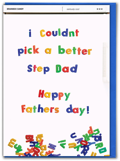Funny Father's Day Card Better Step Dad