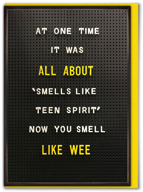 Funny Birthday Card You Smell Like Wee