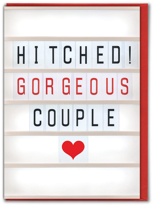 Wedding Card - Hitched! Gorgeous Couple
