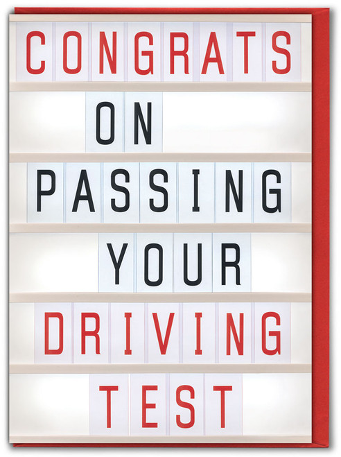 Funny Driving Test Congratulations Card - Congrats Passing