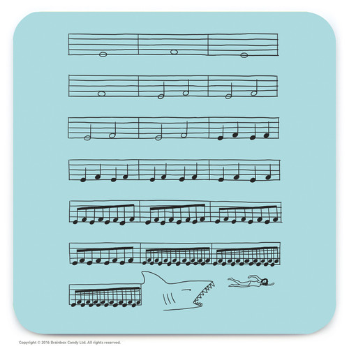 Funny Coaster - Jaws By I love Doodle