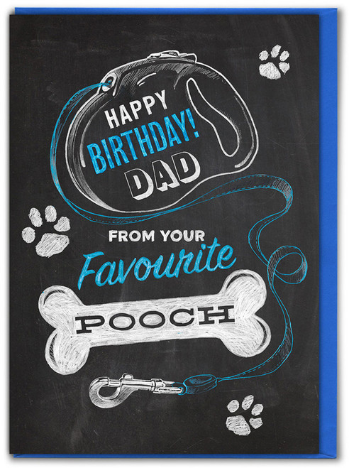 Funny Dad Birthday Card From The Pooch