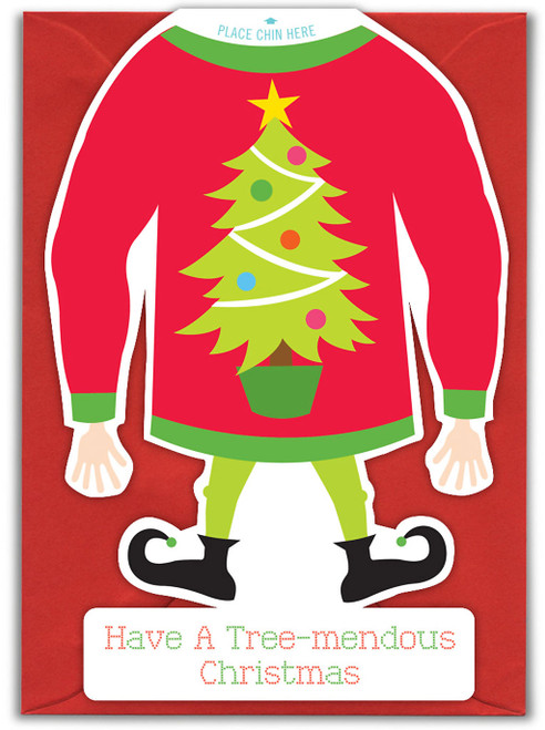 Funny Christmas Card - Tree Mendous