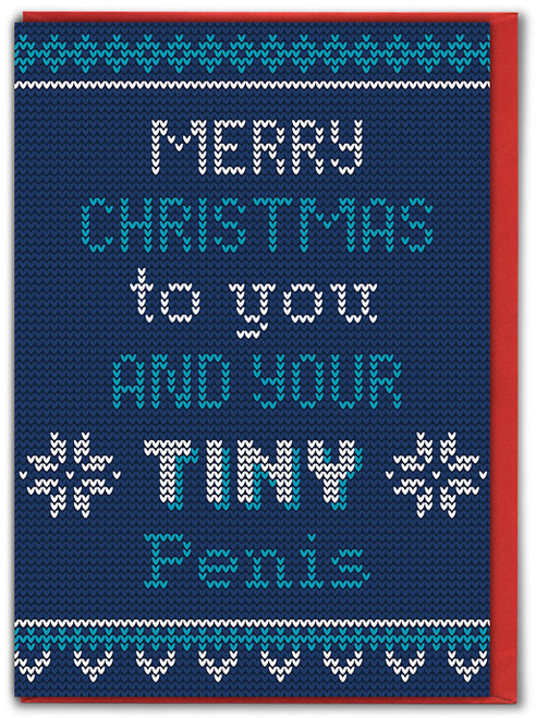 Rude Christmas Card - Tiny Penis