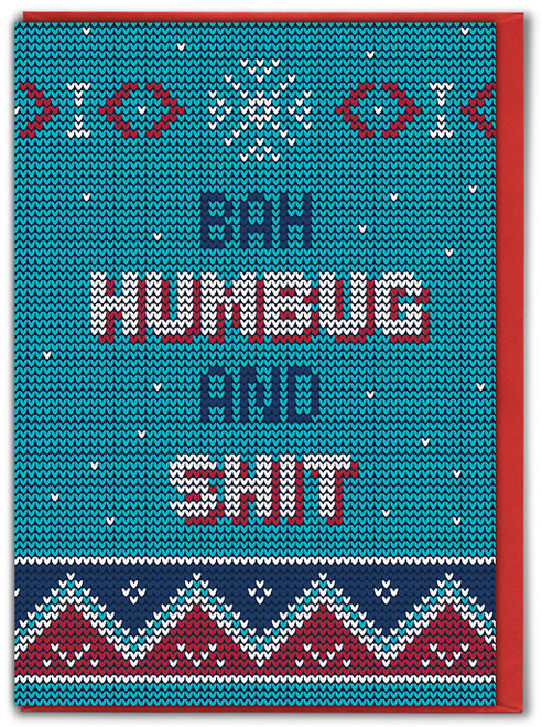 Rude Christmas Card - Bah Humbug