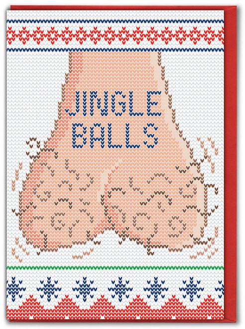 Rude Christmas Card - Jingle Balls By Brainbox Candy