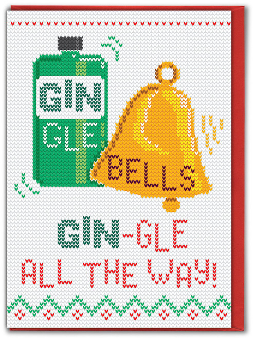 Funny Christmas Card - Gingle Bells By Brainbox Candy