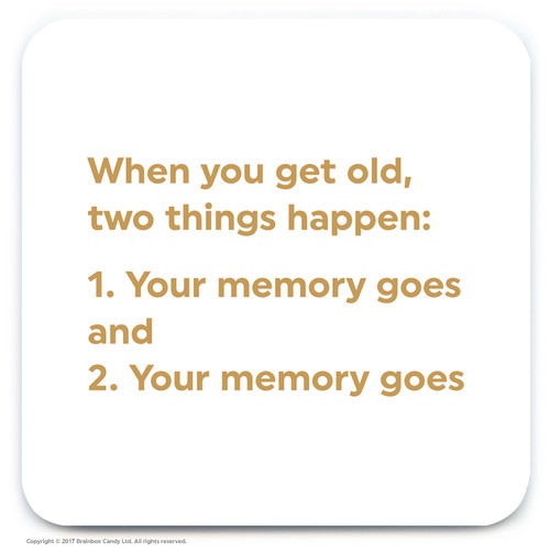 Funny Coaster - Get Old Two Things