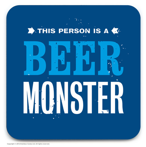 Funny Coaster (SALE) Beer Monster (Distressed Design)