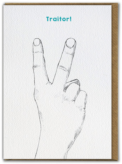 Funny Leaving Card - Traitor
