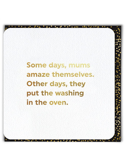 Funny Birthday/Mother's Day Card (Gold Foiled) Amaze Themselves By Brainbox Candy