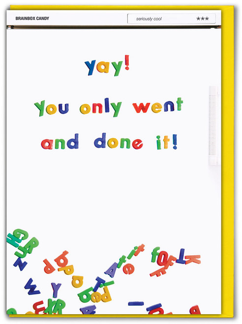 Funny Exams Congratulations Card - You Only Went And Done It