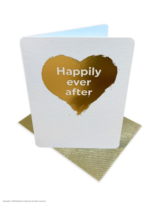 Wedding Card (Gold Foiled) Happily Ever After
