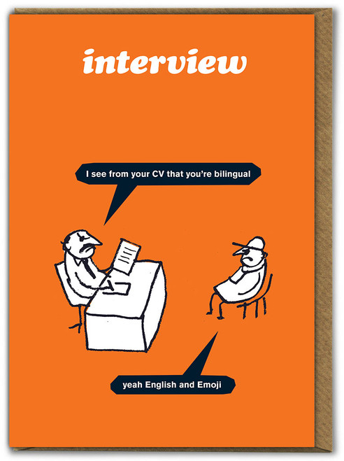 Funny Birthday Card Work Bi-Lingual By Modern Toss